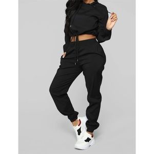 Womens Hooded Lounge Windbreaker set